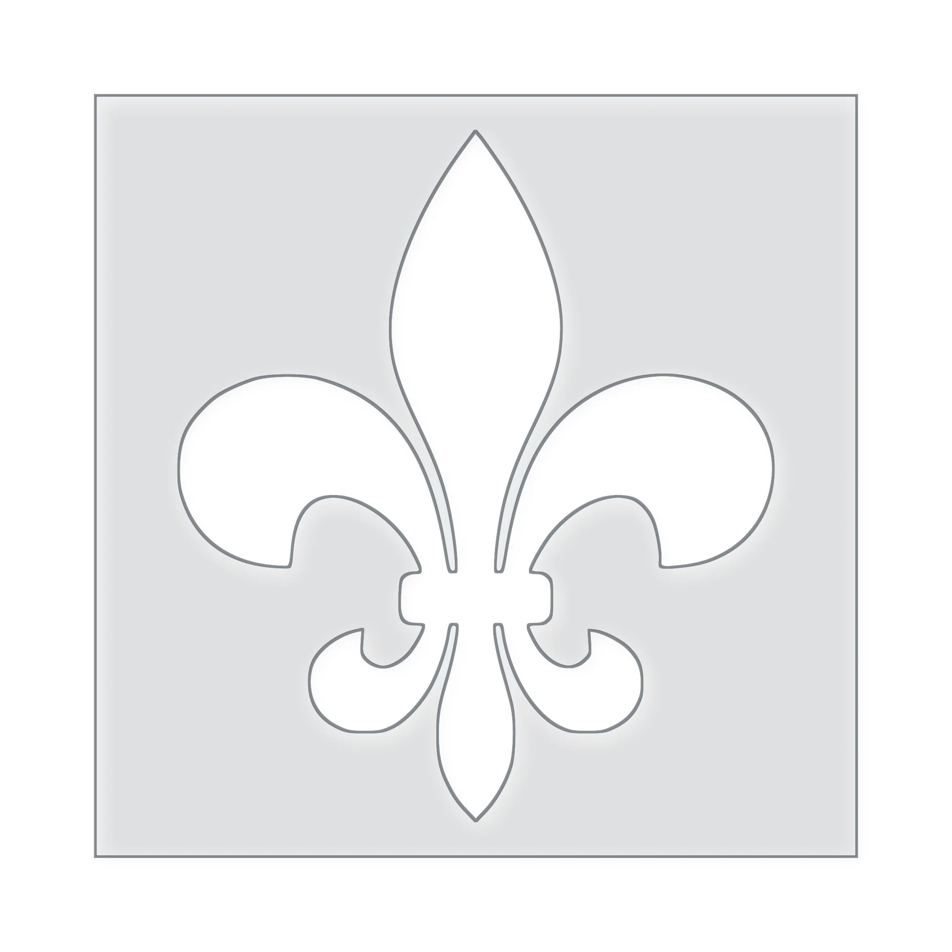 Fleur De Lis Acrylic Router Template Fleur De Lis Acrylic Router Template