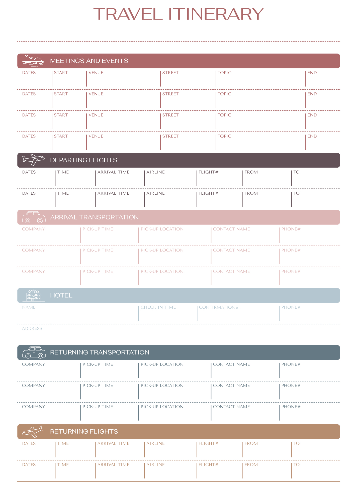 Flight Itinerary Free Google Docs Template Flight Itinerary Free Google Docs Template