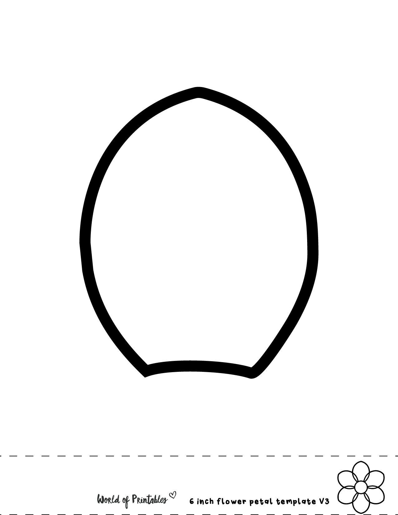Flower Petal Template Flower Petal Template