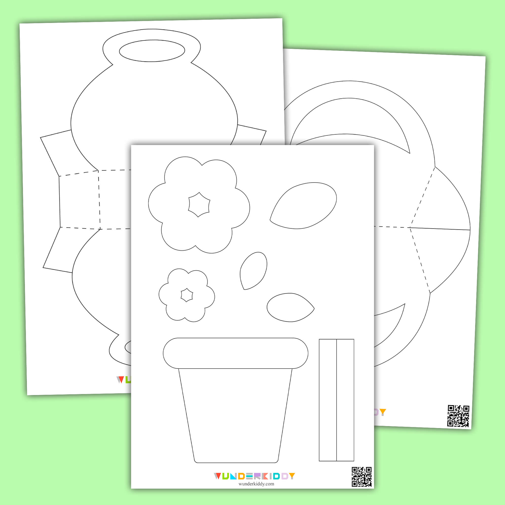 free printable flower pot template free printable flower pot template