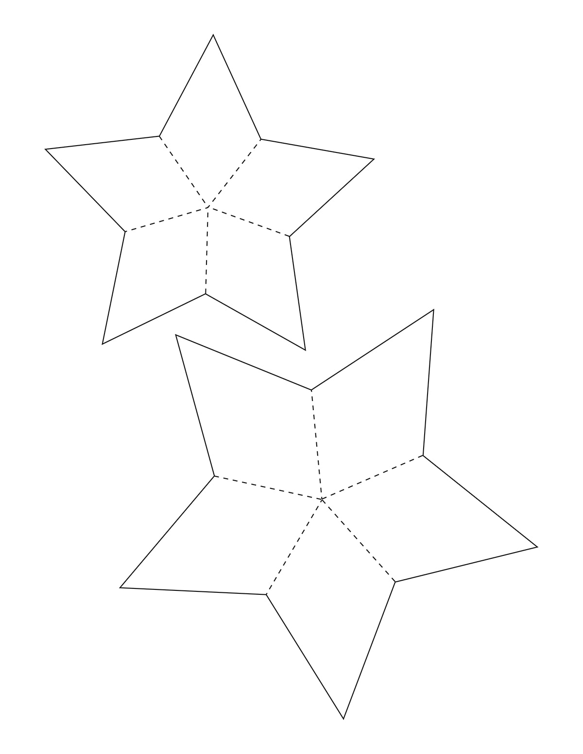 Foldable 3d Stars Downloadable File
