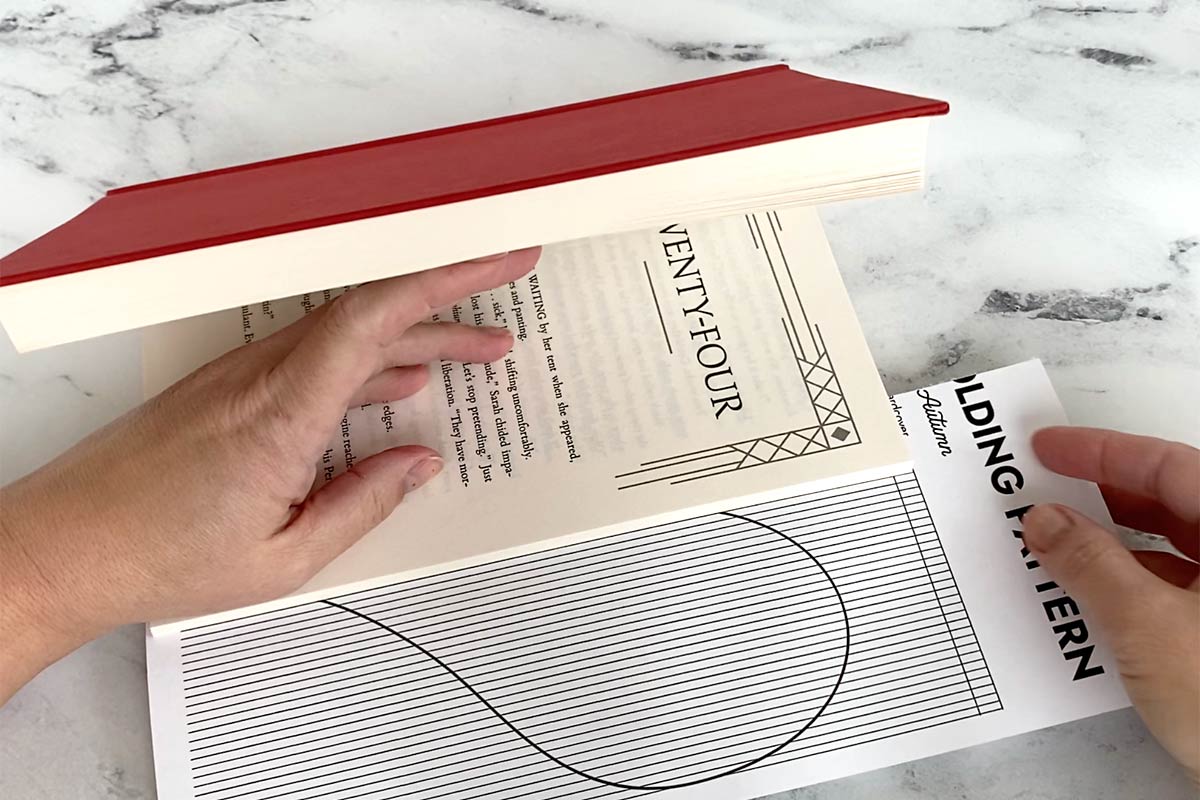 Folded Book Heart Printable Pattern Folded Book Heart Printable Pattern