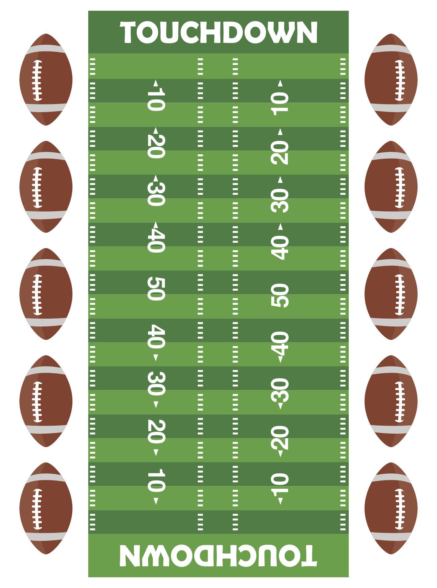 Football Field 10 Free Pdf Printables 292734044788416749
