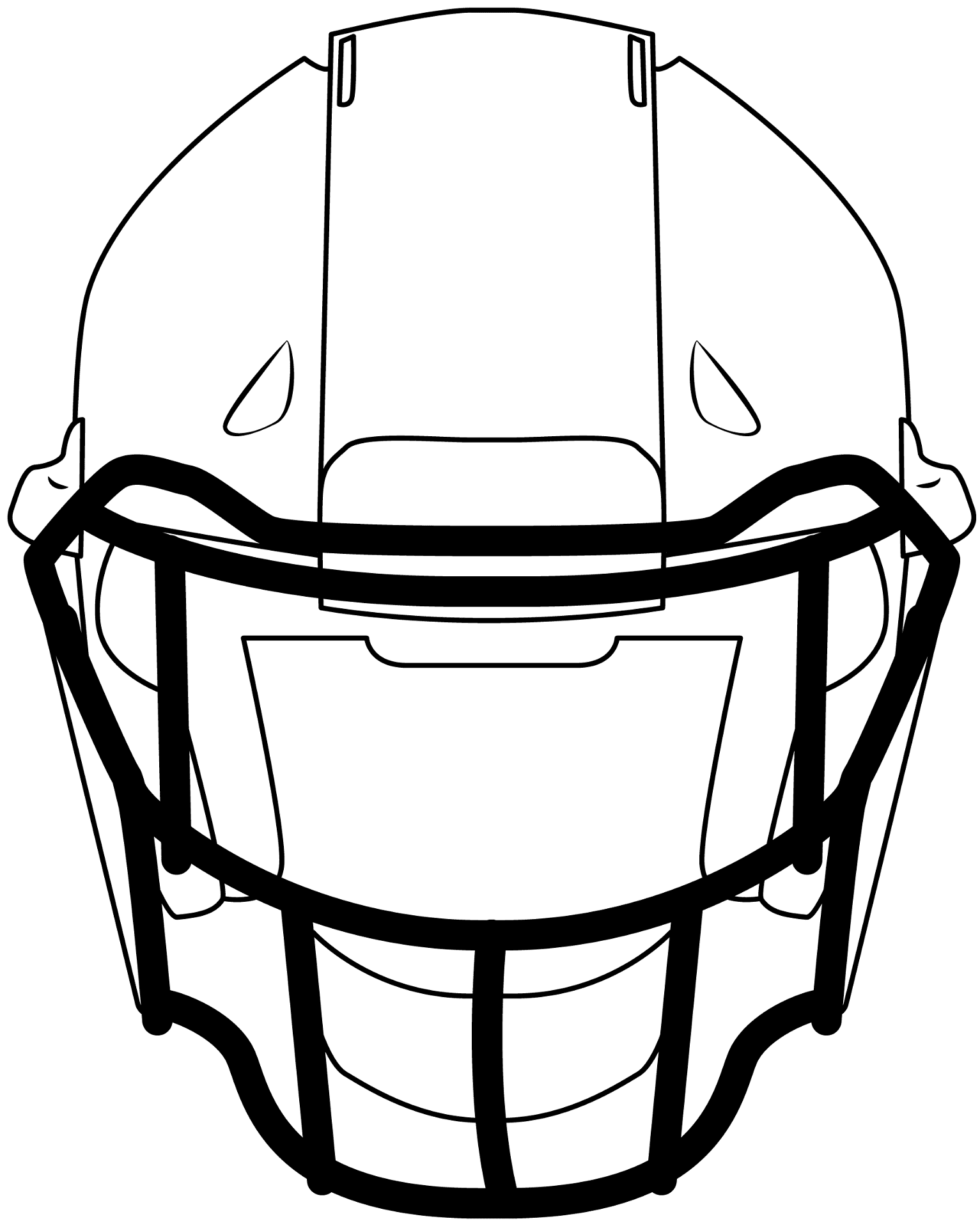 Football Helmet Printable Template Football Helmet Printable Template