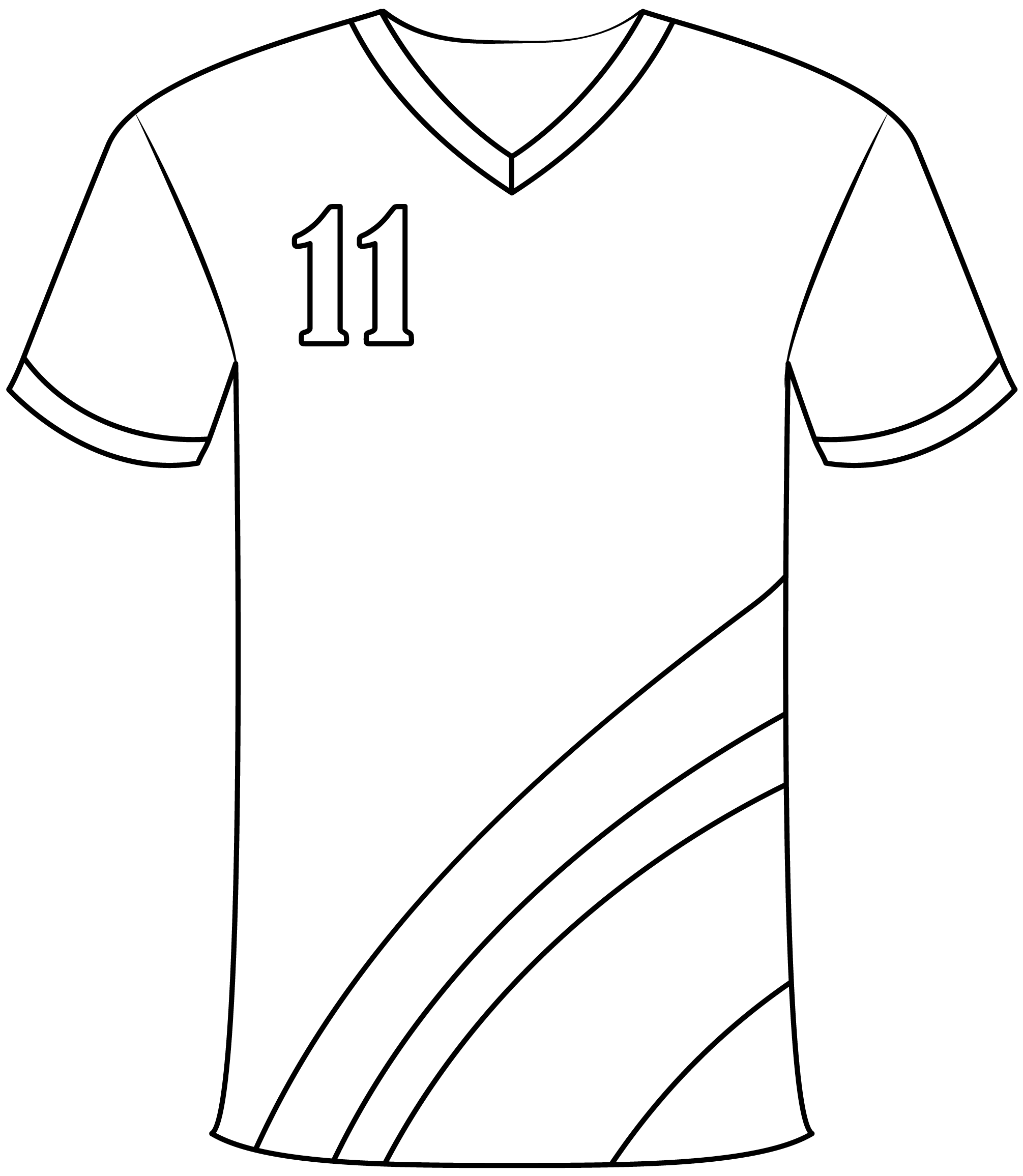 Football Jersey Printable Template