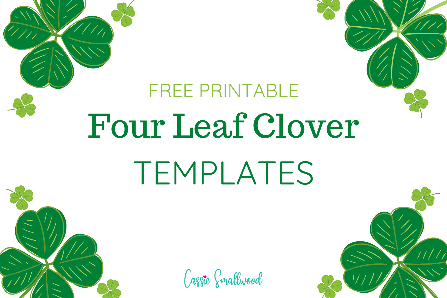 Four Leaf Clover Printable Templates