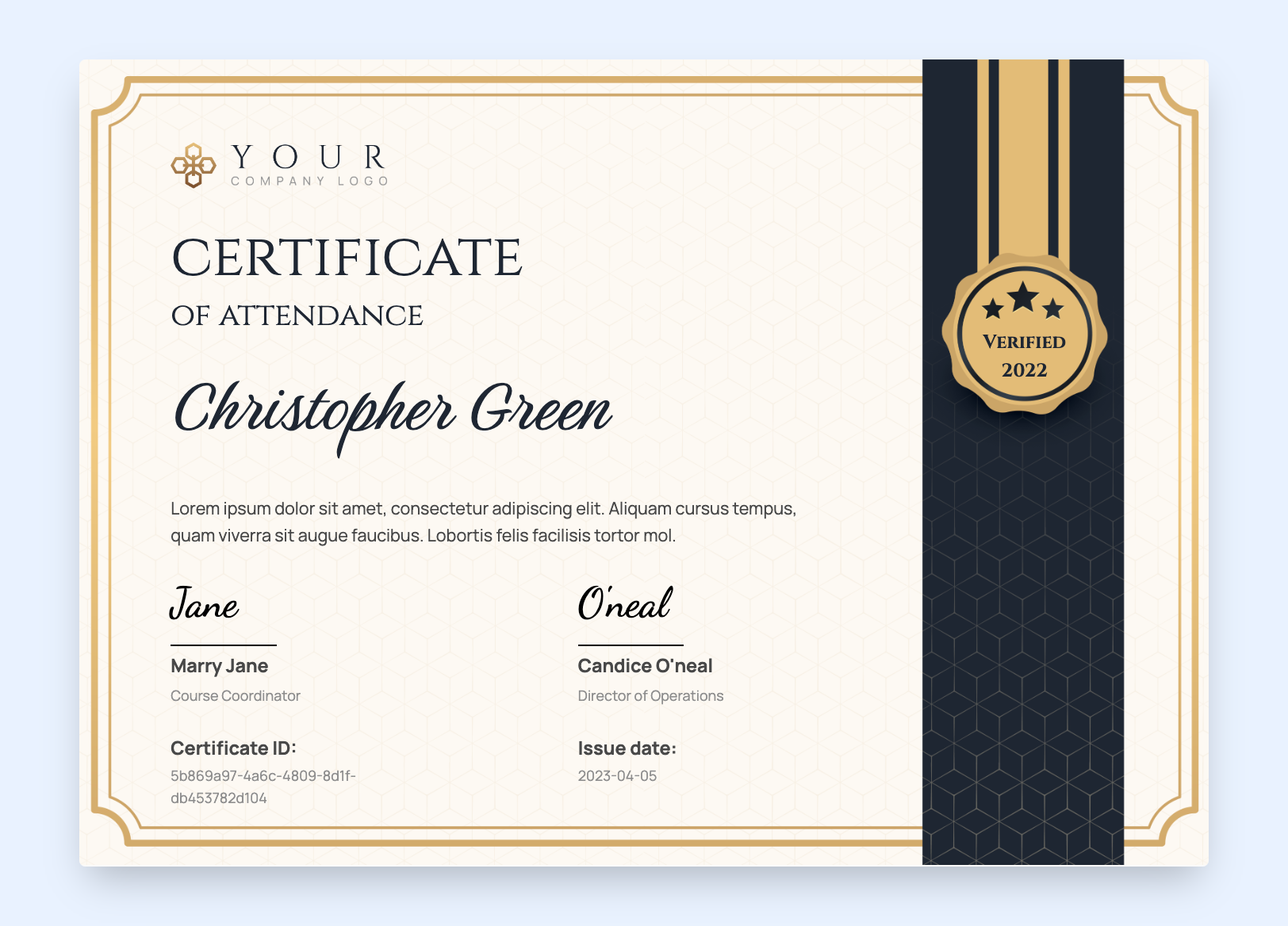 Free Attendance Certificate Templates And Inspirations Free Attendance Certificate Templates And Inspirations