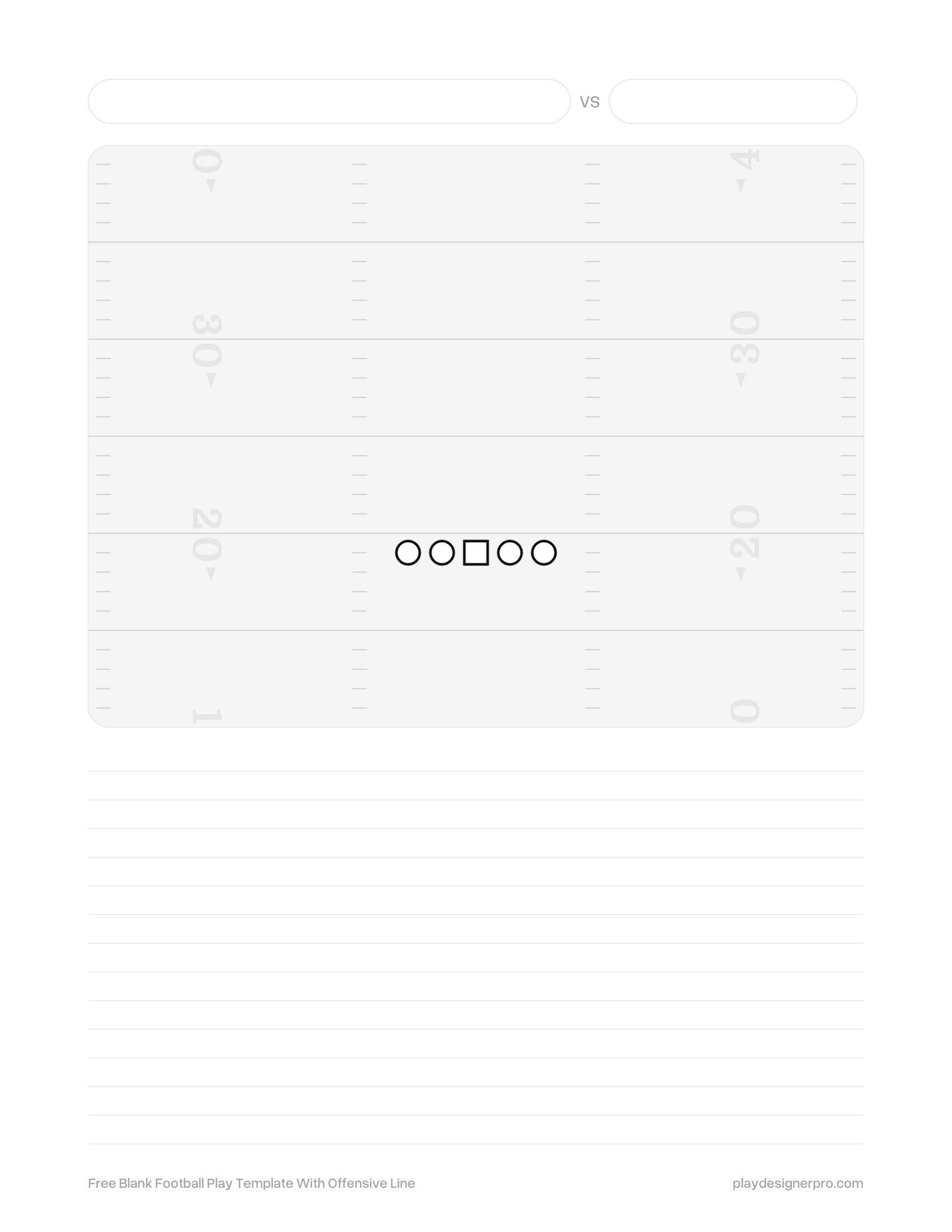free printable football play template free printable football play template