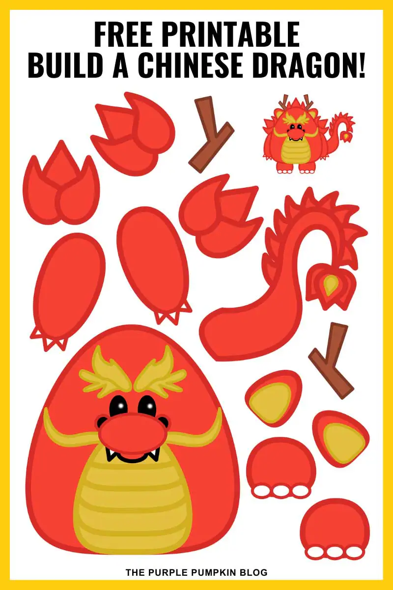Free Build A Chinese Dragon Printable Craft