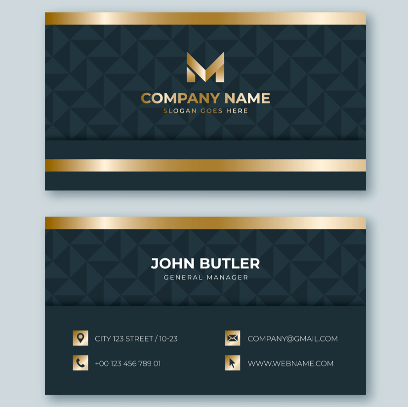visiting card sample templates