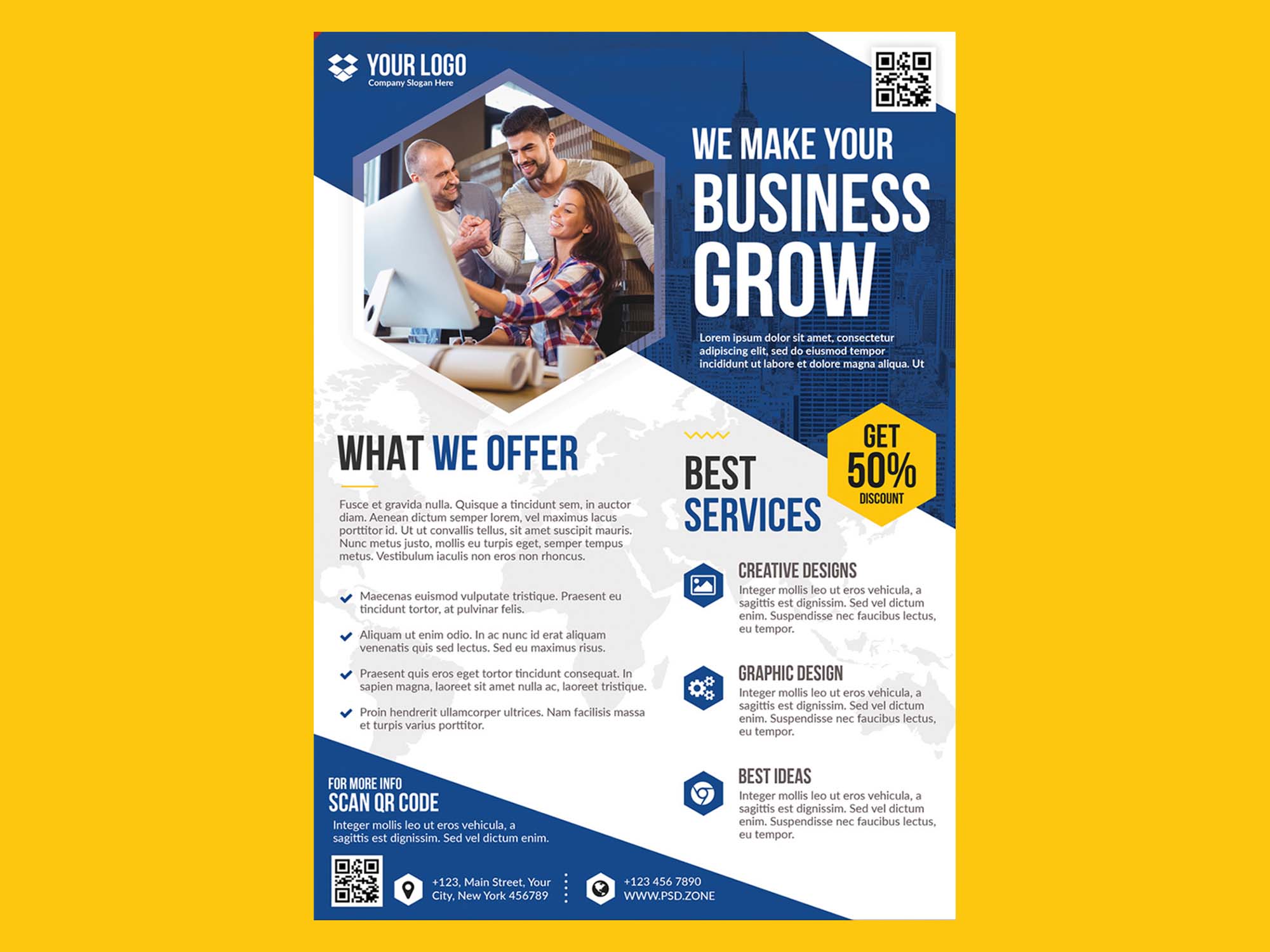 Free Business Flyer Template Psd