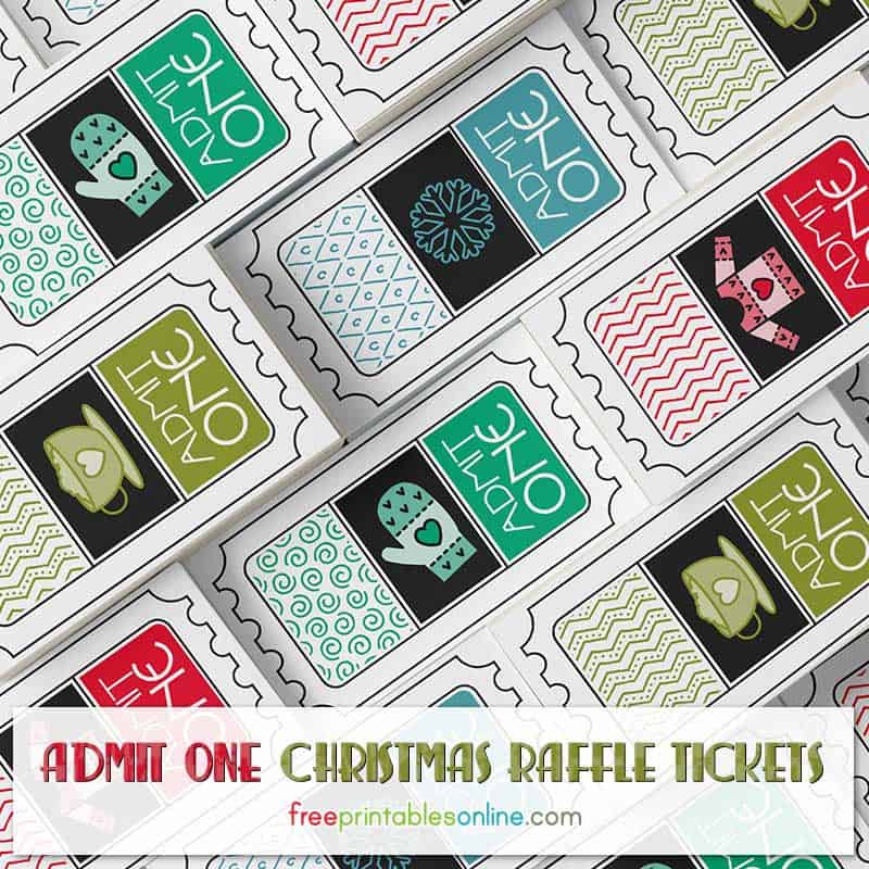 Free Christmas Raffle Tickets To Print