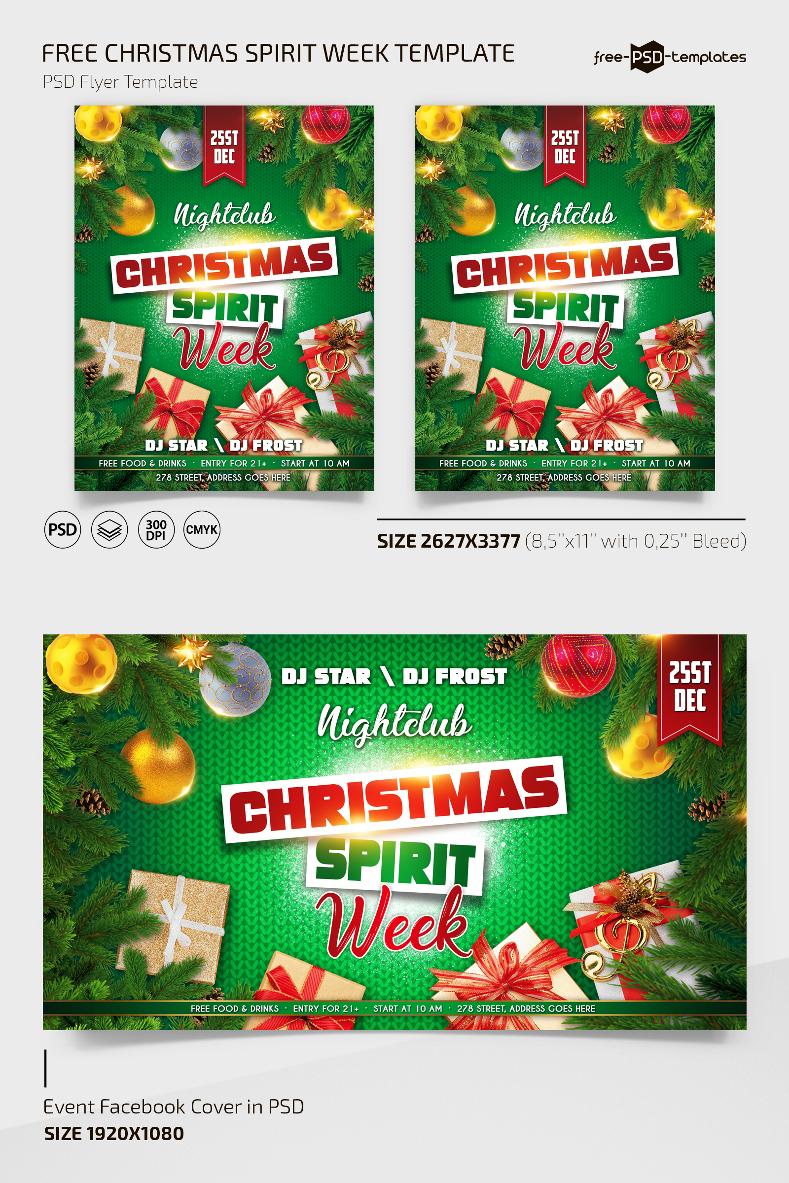 christmas spirit week flyer template free christmas spirit week flyer template free
