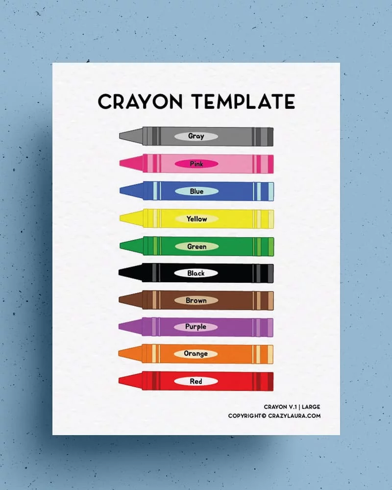 Free Crayon Template