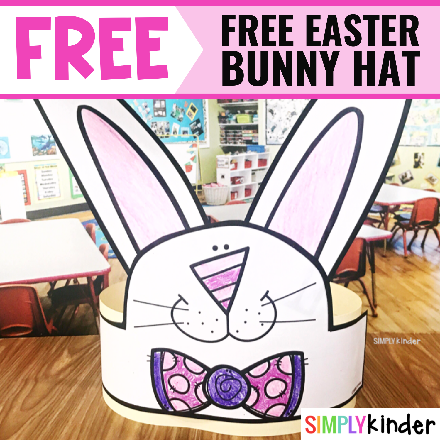 free printable easter bunny hat template free printable easter bunny hat template