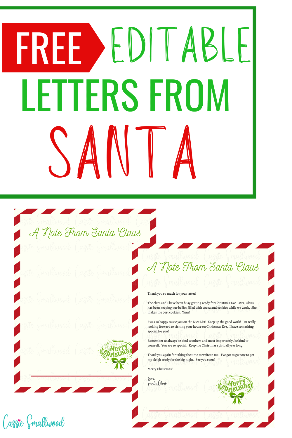 father christmas letter templates printable free