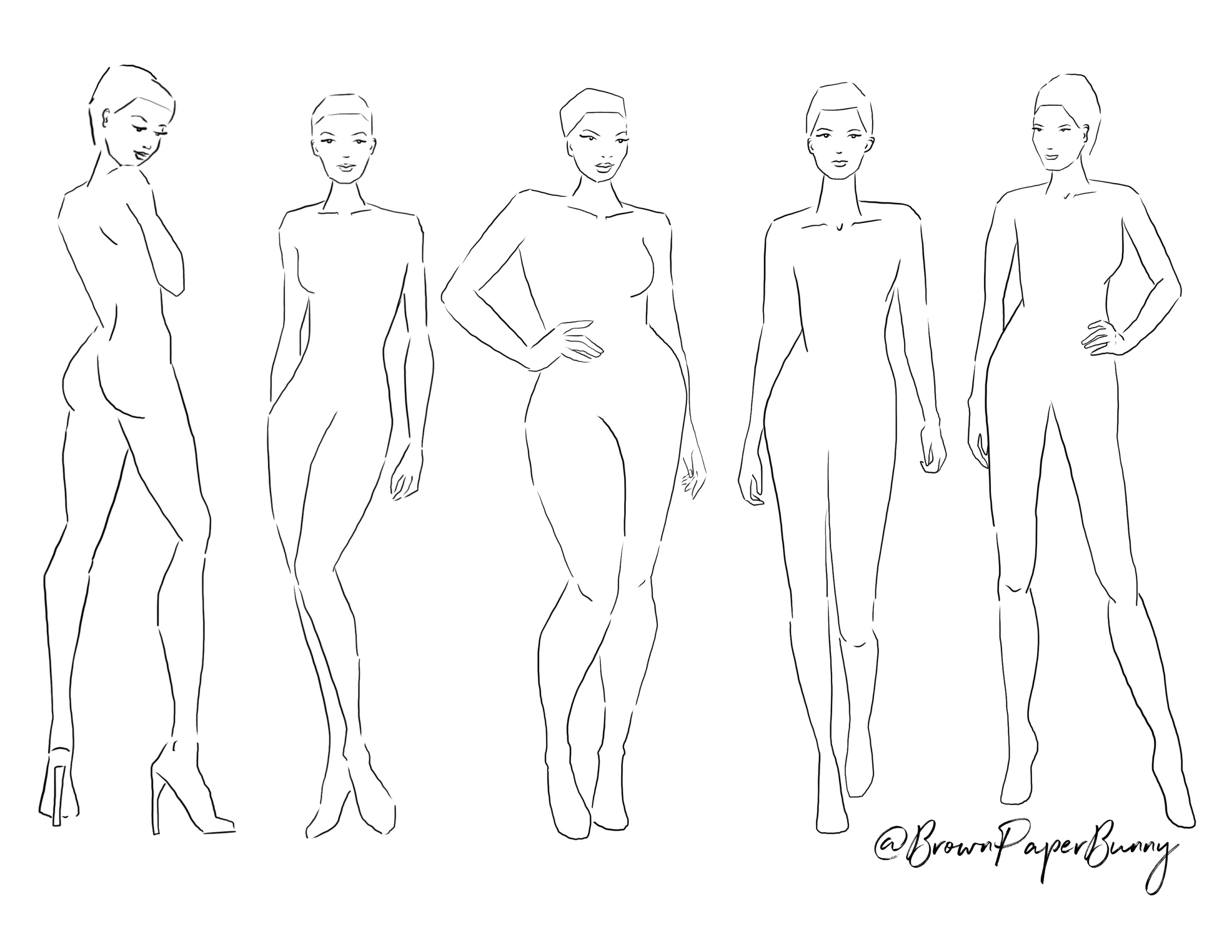 Free Fashion Croquis Free Fashion Croquis
