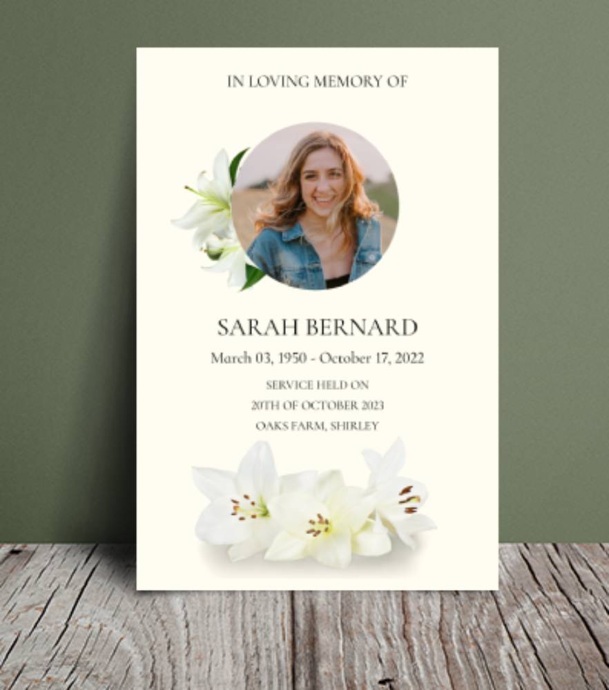 free printable funeral order of service template free printable funeral order of service template