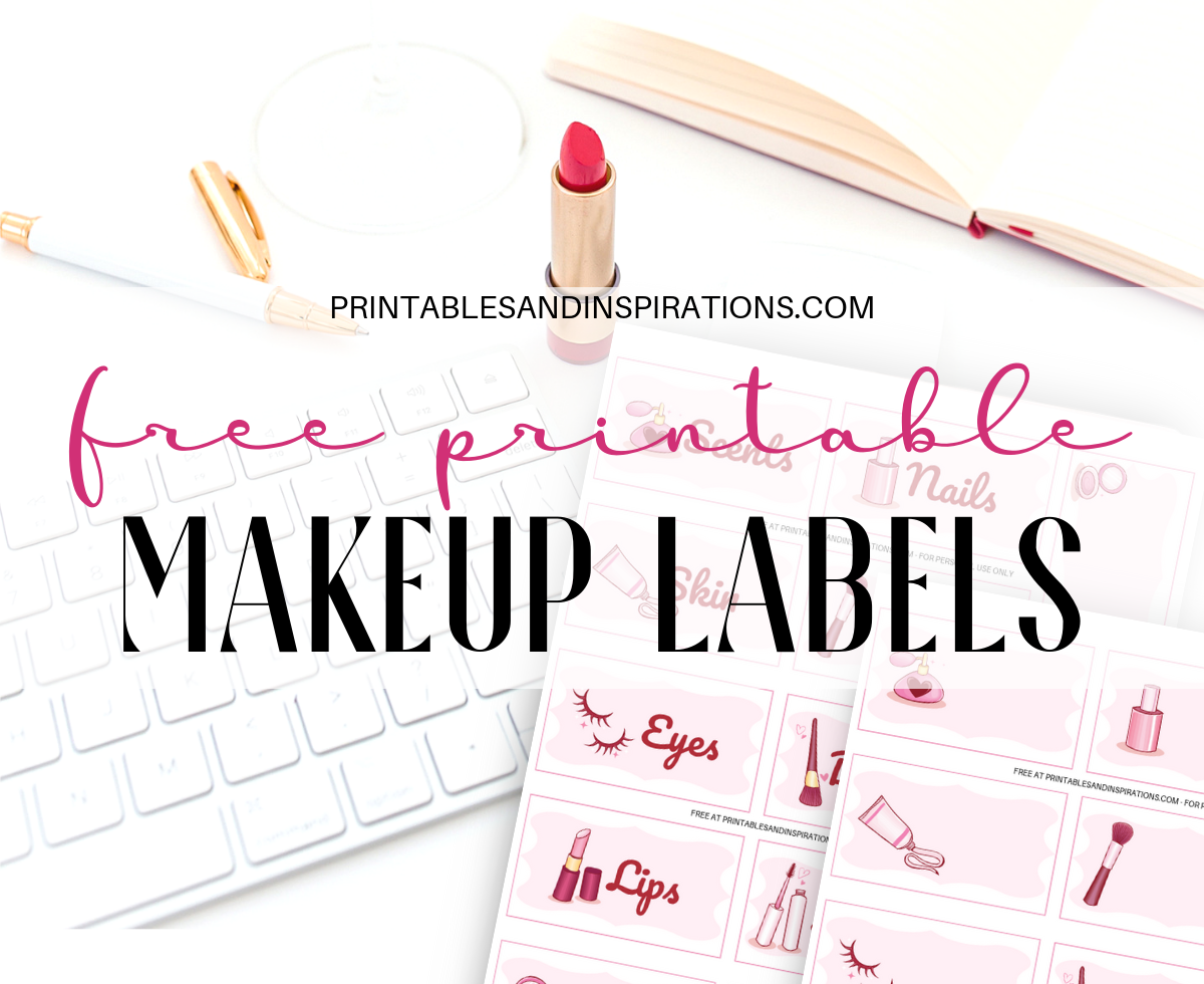 Free Makeup Printable Label Stickers Bullet Journal Free Makeup Printable Label Stickers Bullet Journal