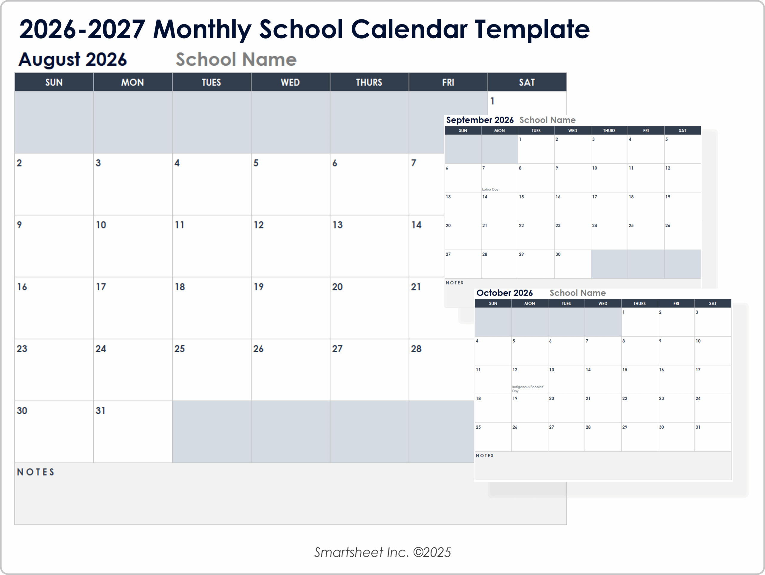Free Monthly Calendar Templates Free Monthly Calendar Templates