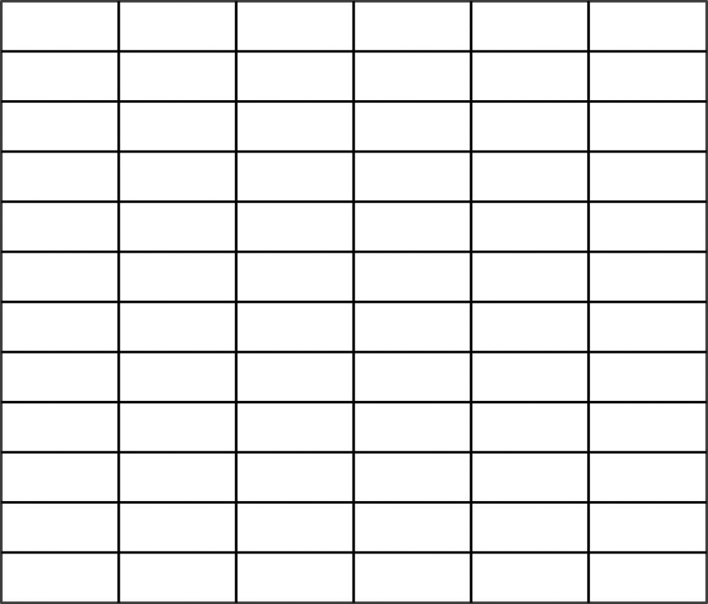 Free Printable 6 Column Chart Templates Pdf