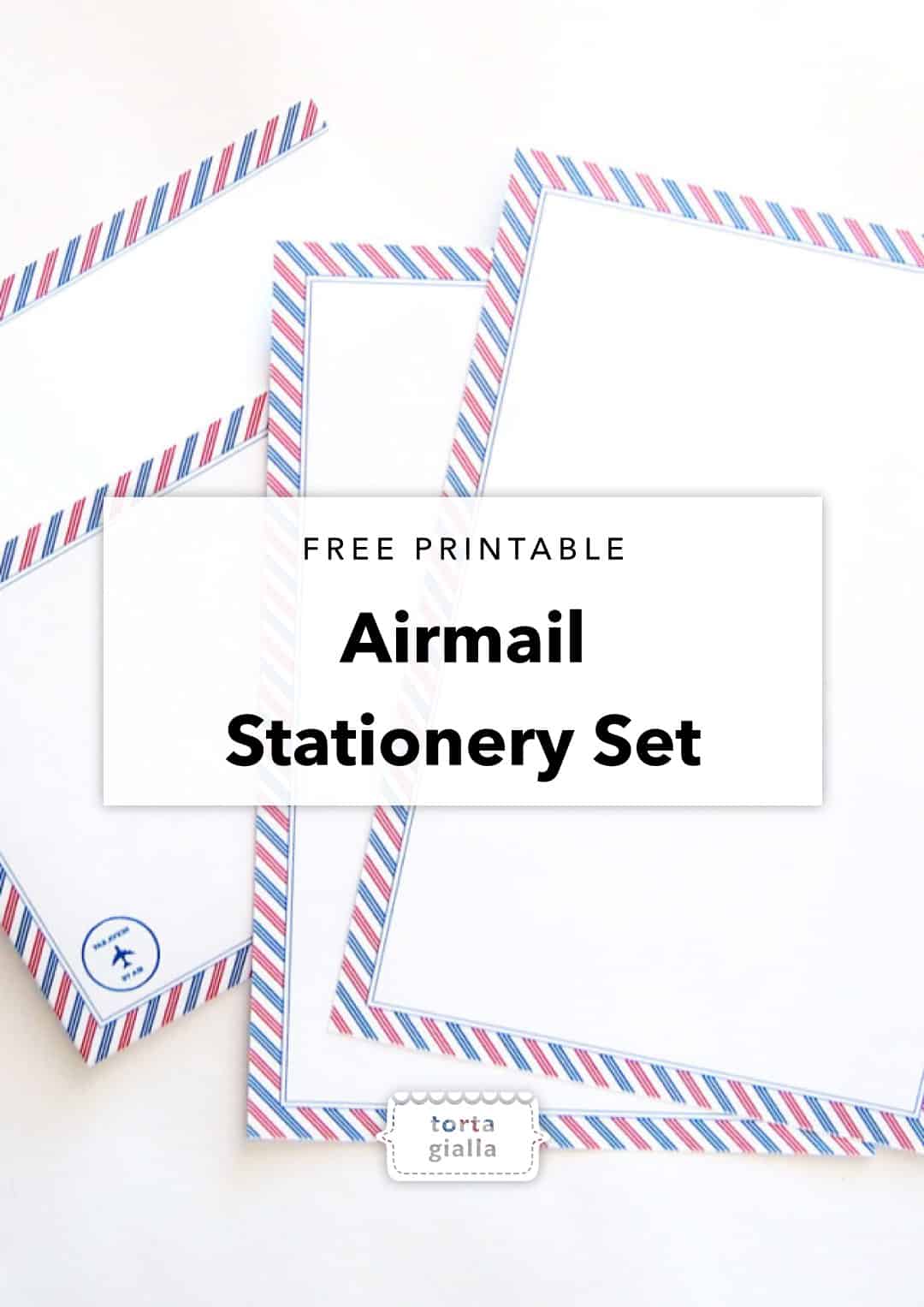 Free Printable Airmail Stationery Set 3 Free Printable Airmail Stationery Set 3
