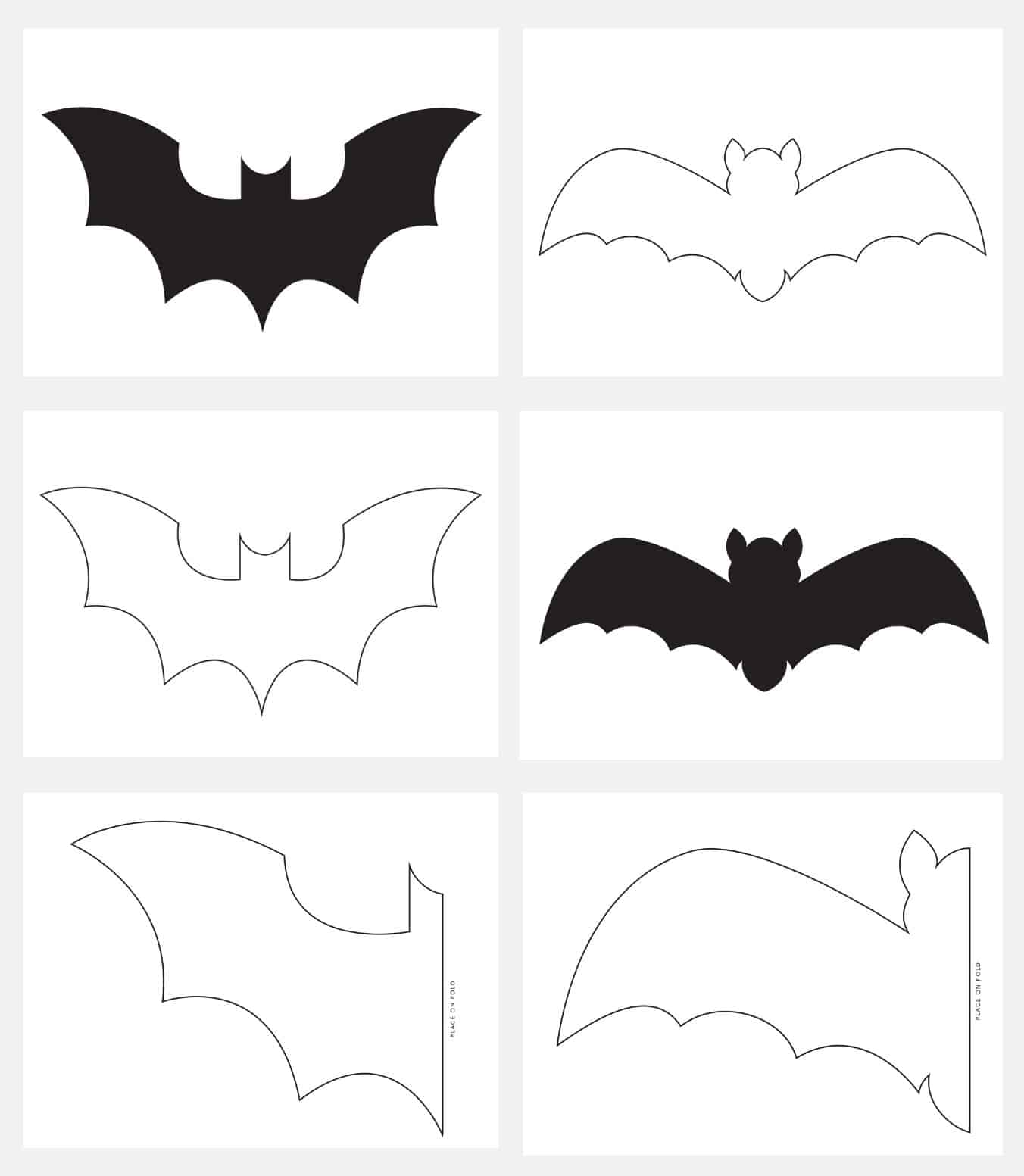 Free Printable Bat Template Free Printable Bat Template