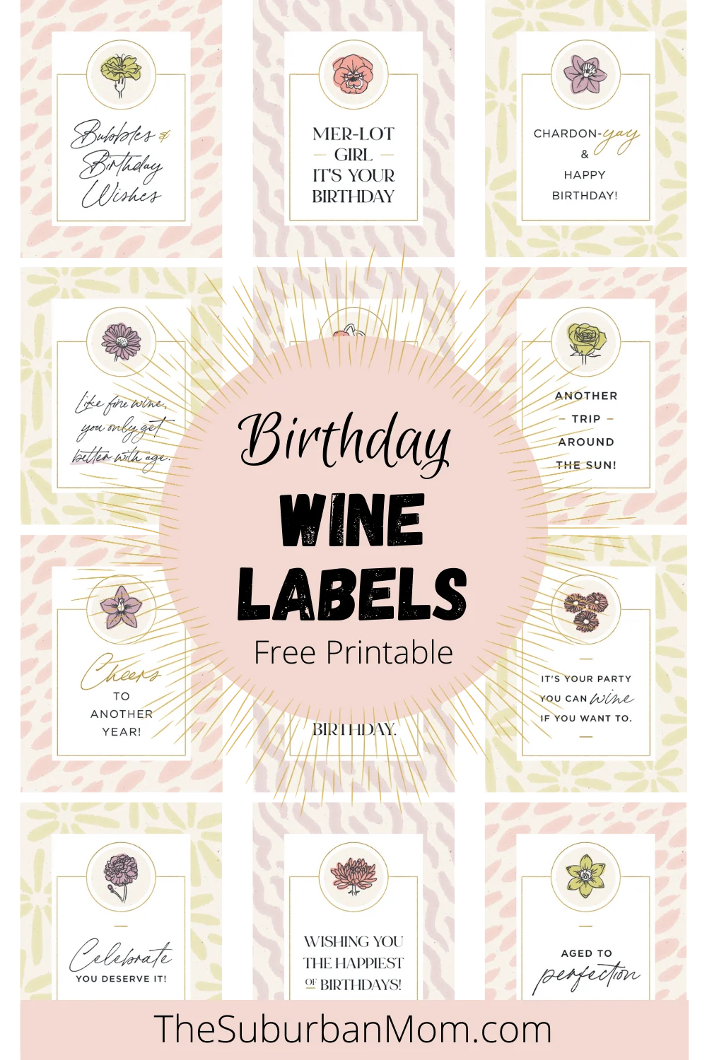 Free Printable Birthday Wine Bottle Labels Free Printable Birthday Wine Bottle Labels