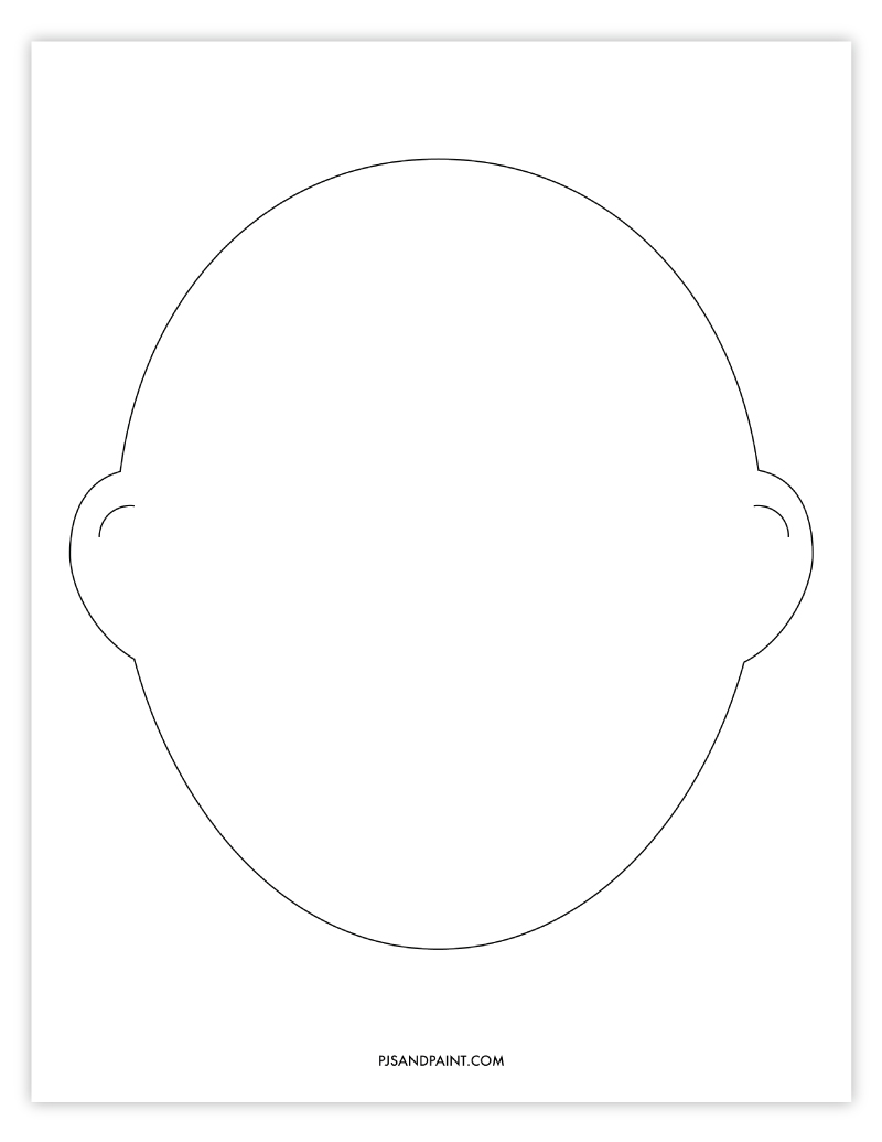 Free Printable Blank Face Template