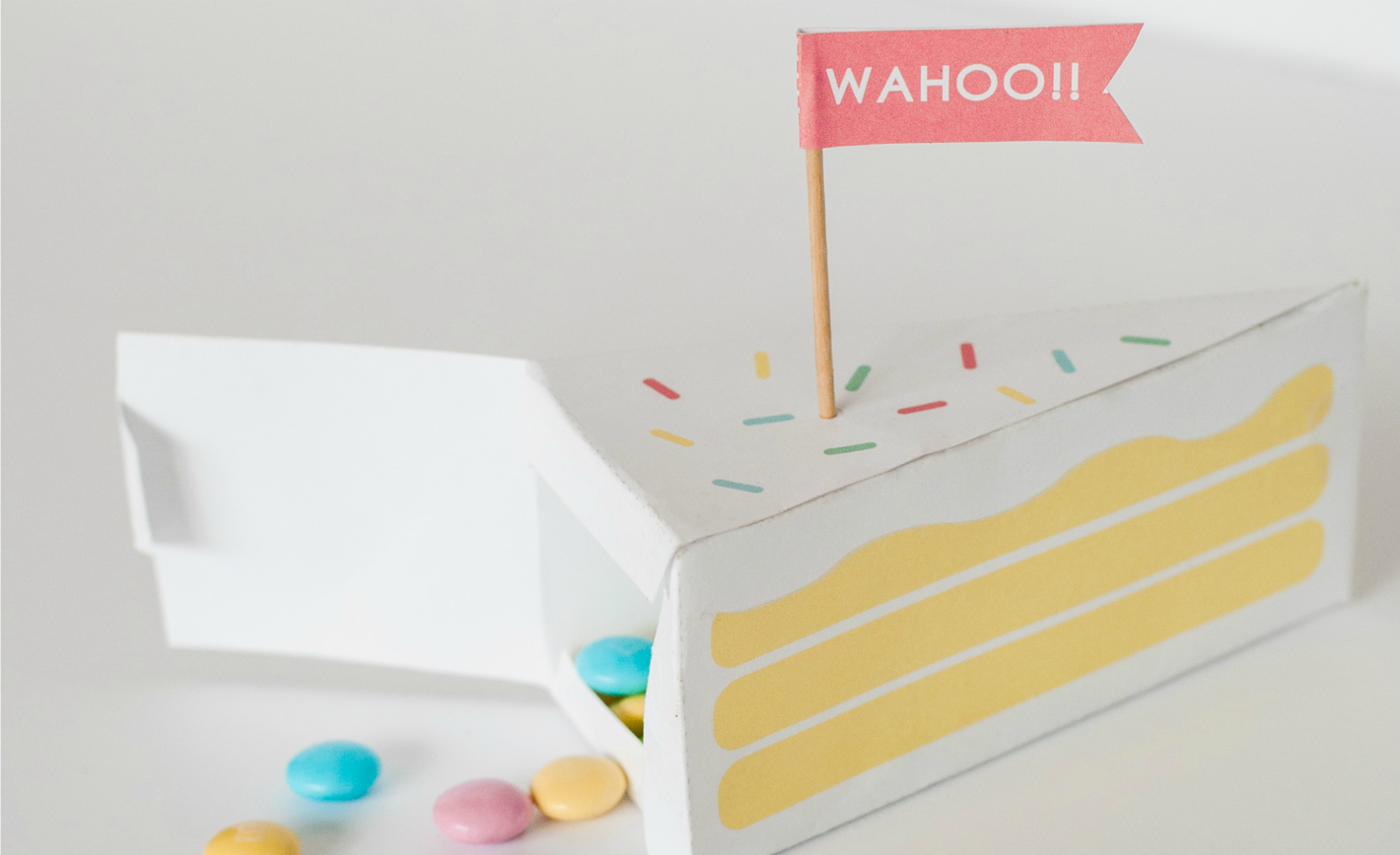 Free Printable Cake Treat Box