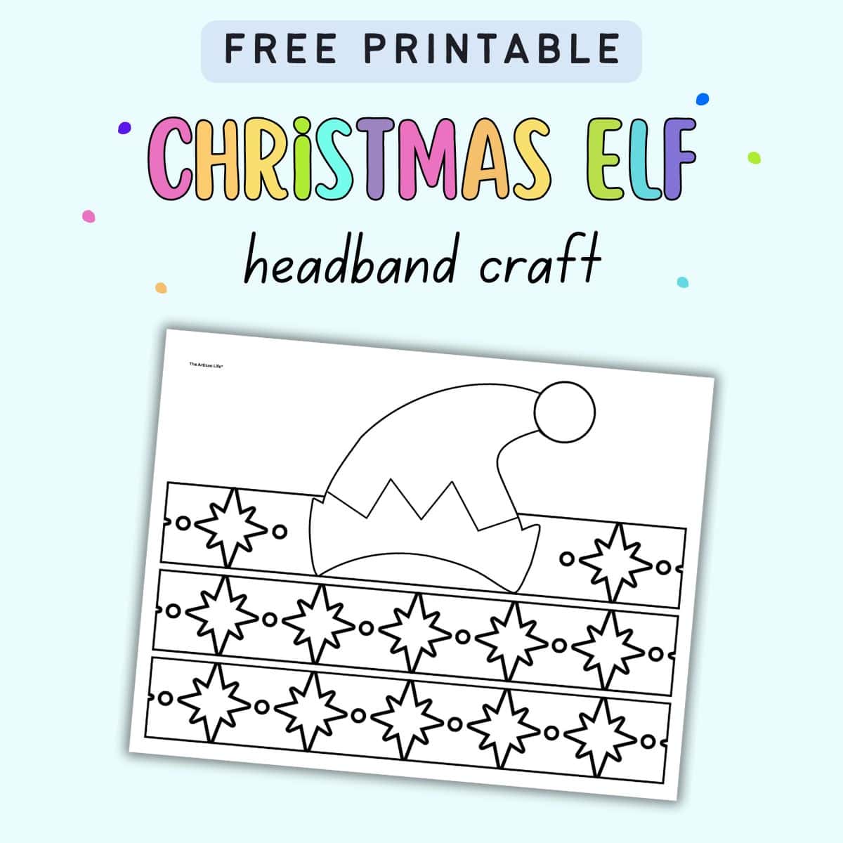 Free Printable Christmas Elf Hat Craft