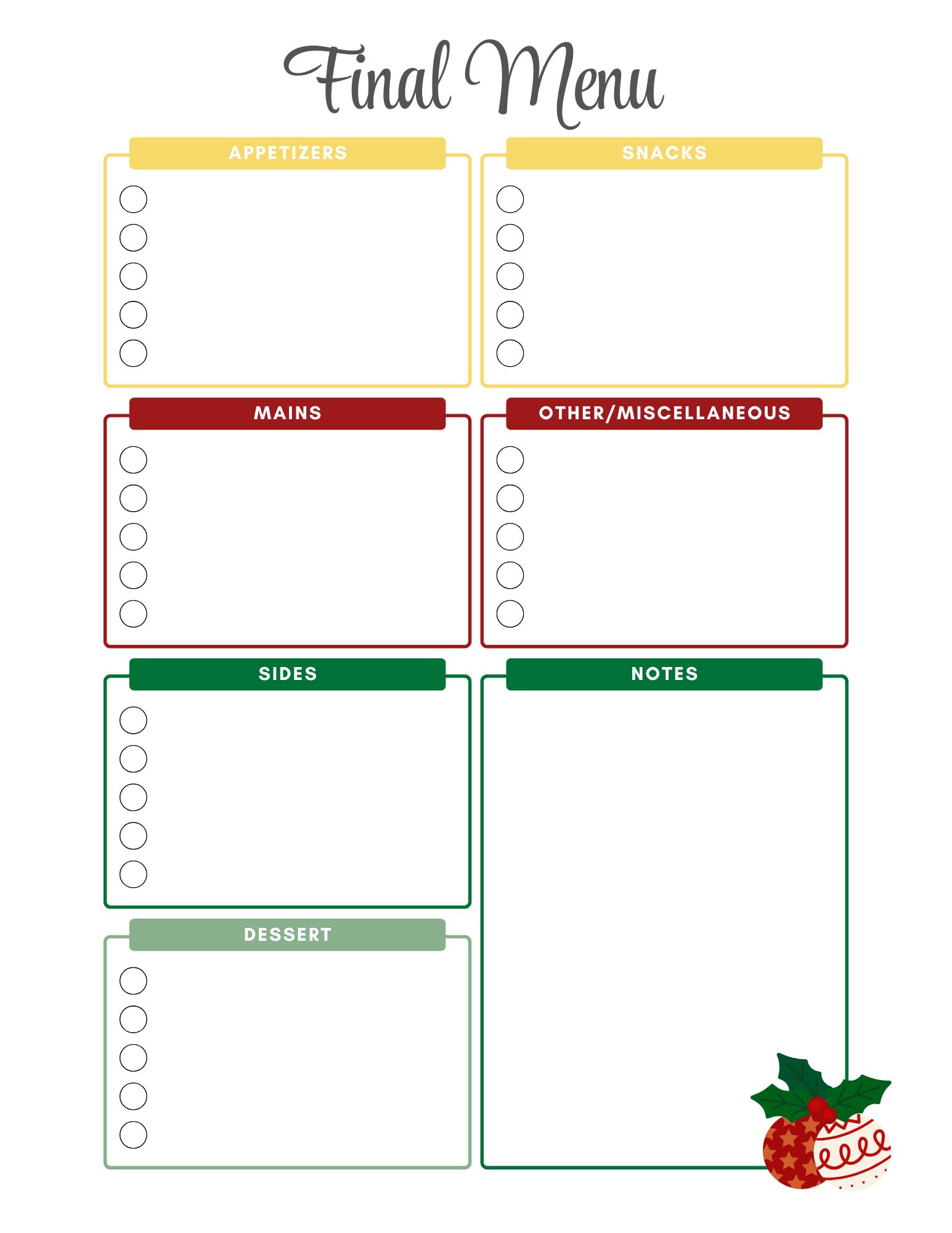 Free Printable Christmas Planner Free Printable Christmas Planner