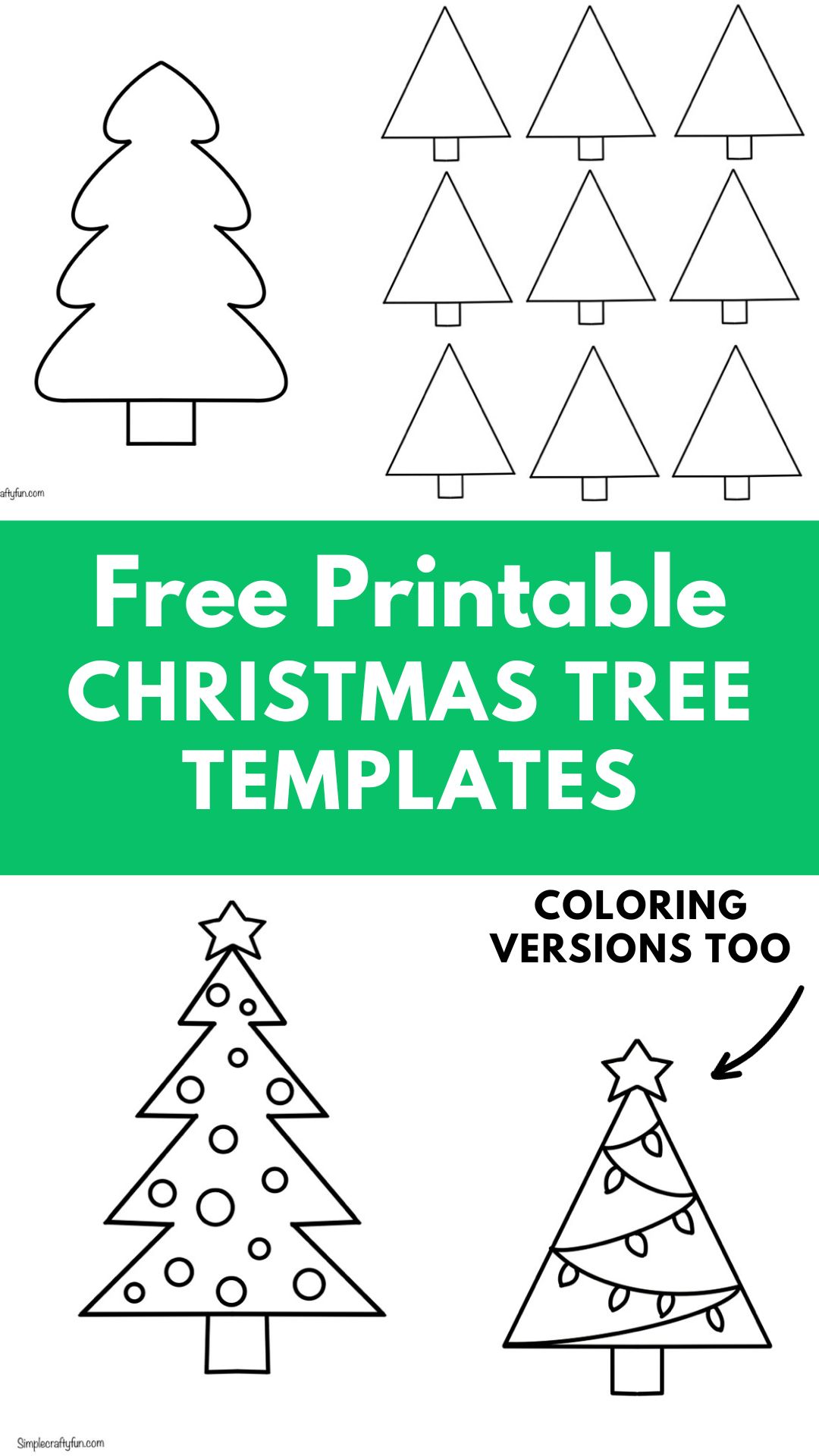 christmas tree templates free