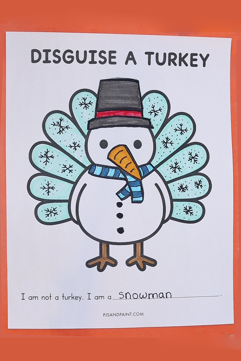 Free Printable Disguise A Turkey Template