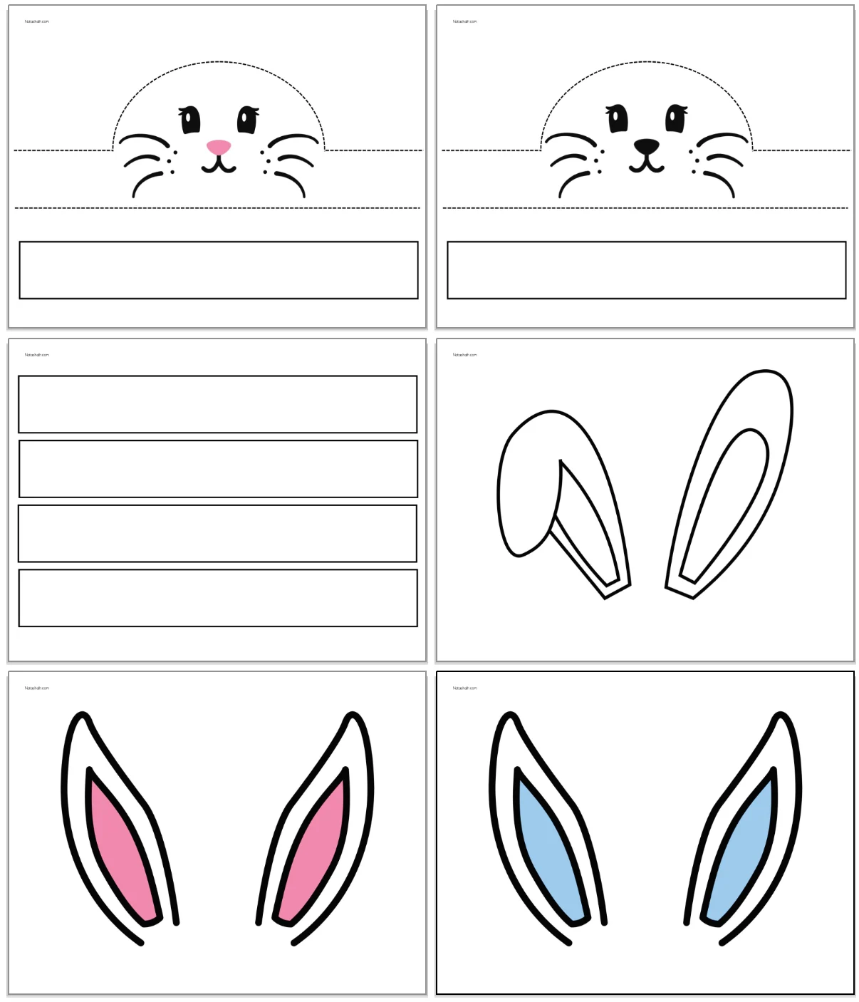 free printable easter bunny ears template free printable easter bunny ears template
