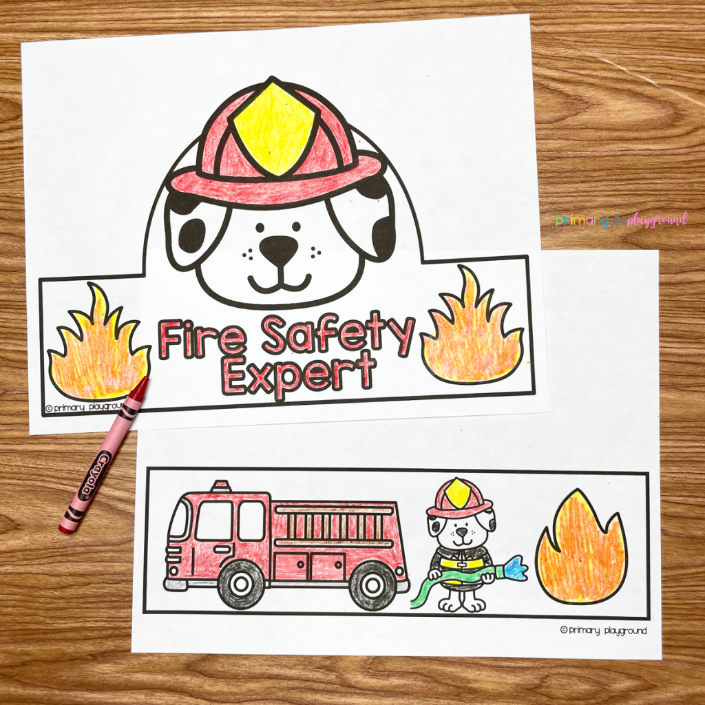 Free Printable Fire Safety Hat