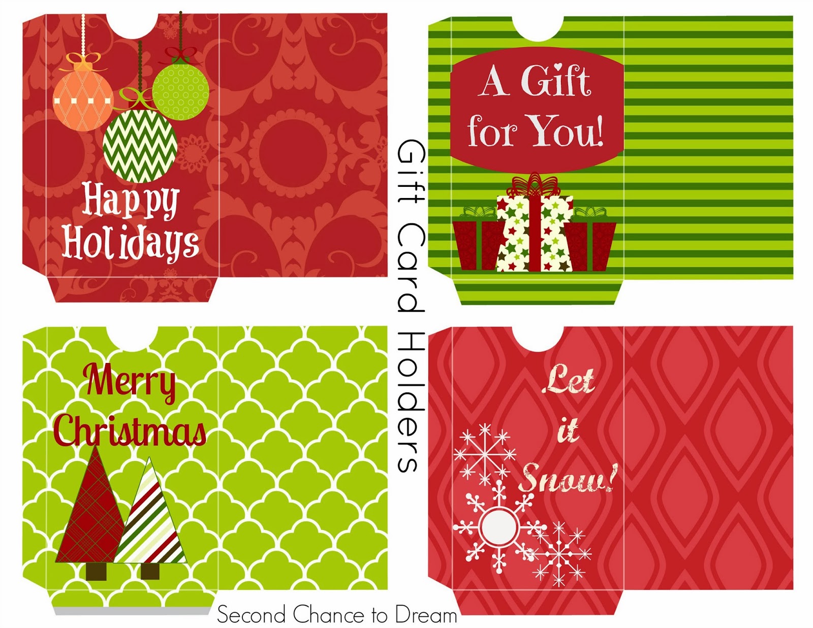 Free Printable Gift Tags Gift Card Holders Free Printable Gift Tags Gift Card Holders