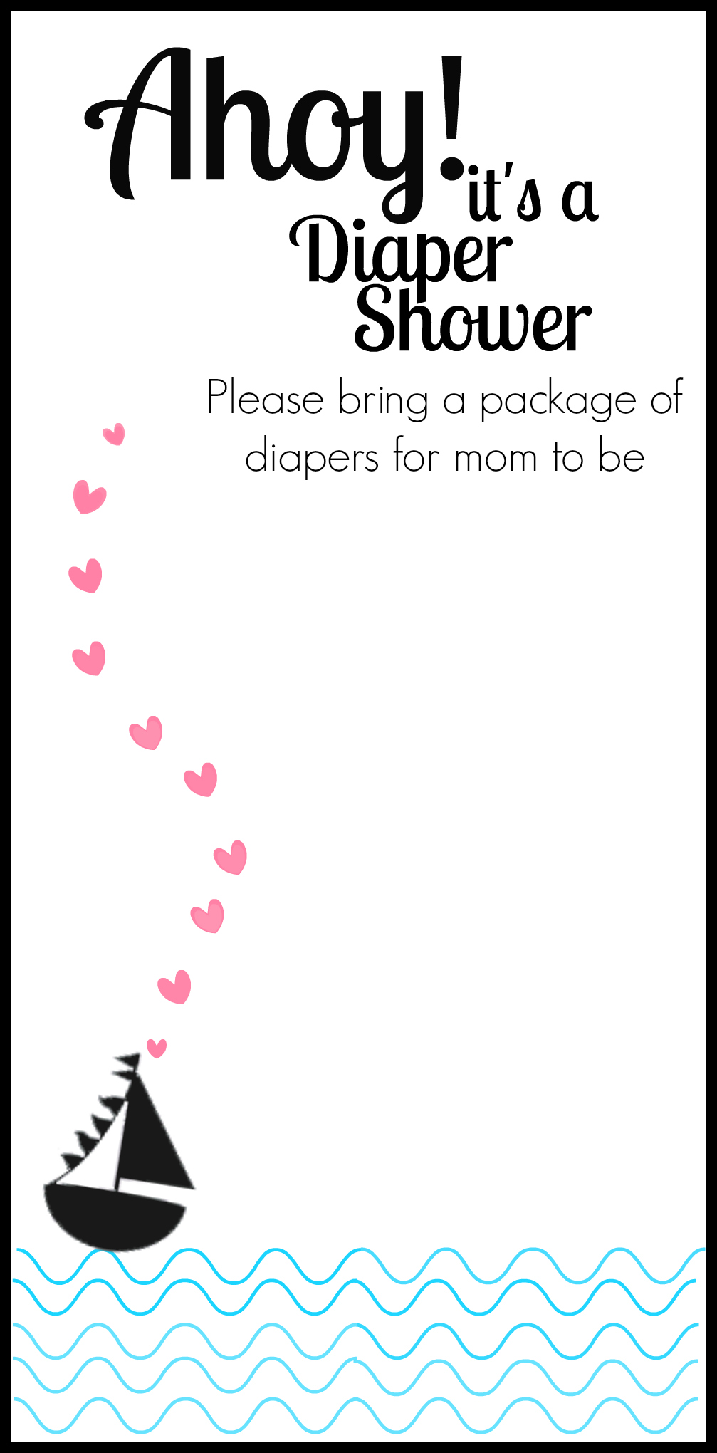 Free Printable Nautical Themed Baby Shower Invitation Free Printable Nautical Themed Baby Shower Invitation