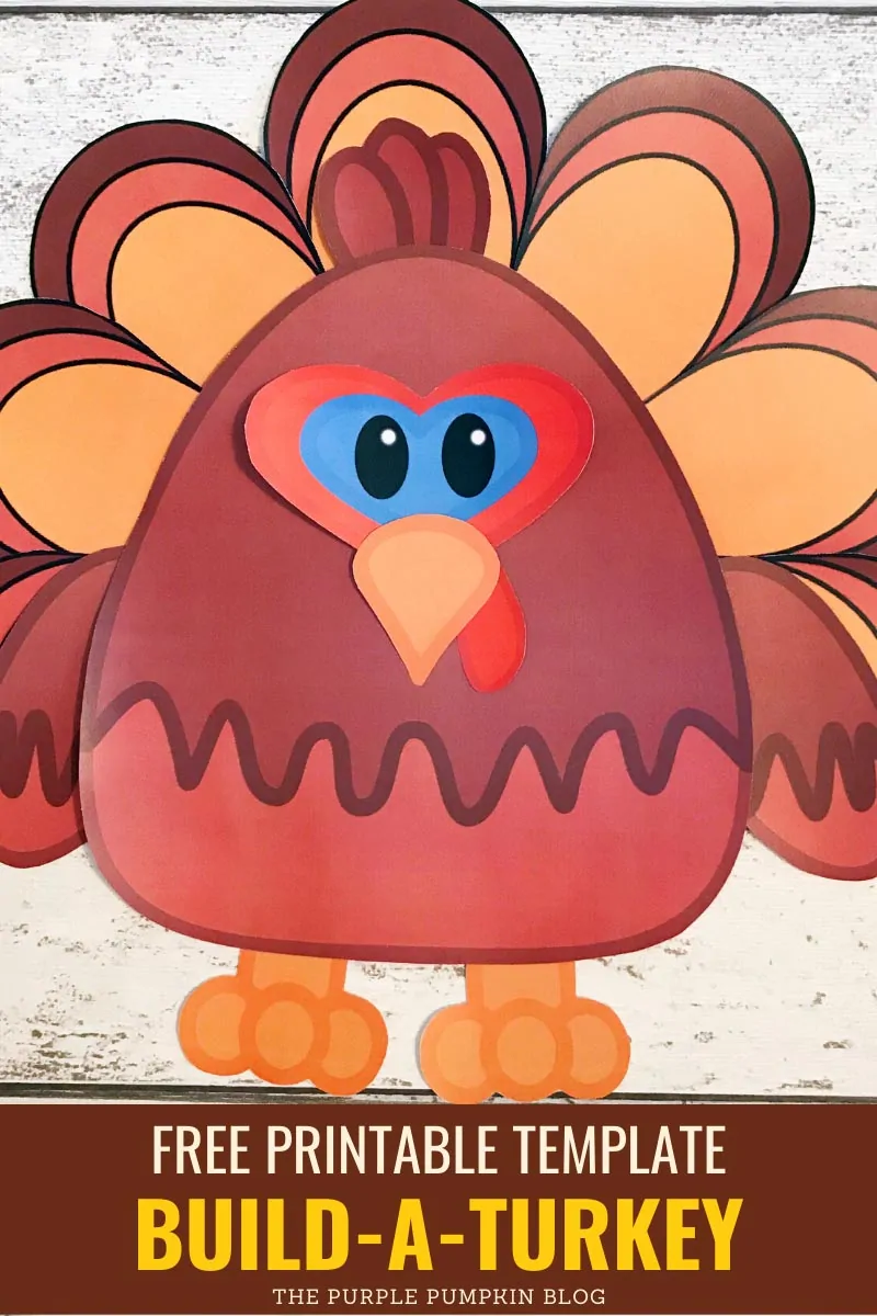Free Printable Paper Turkey Template Build A Turkey Free Printable Paper Turkey Template Build A Turkey