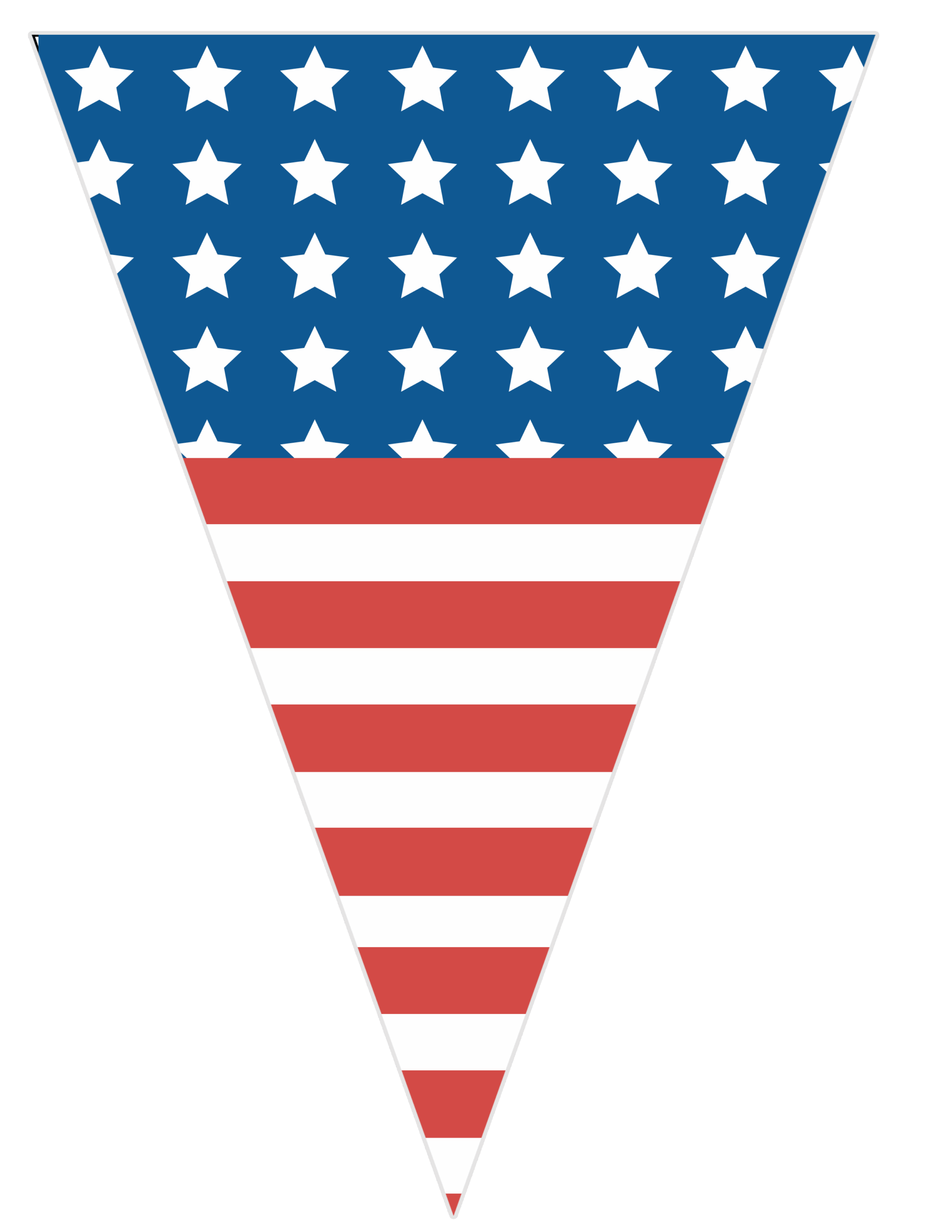 free printable bunting flag template