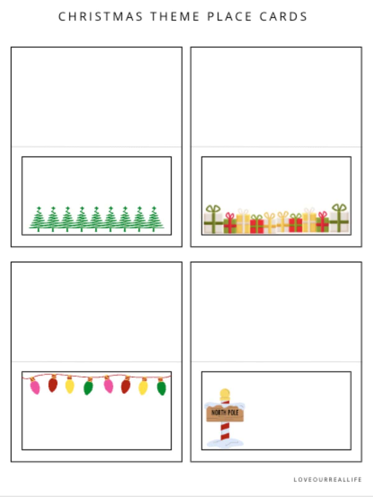 Free Printable Place Cards