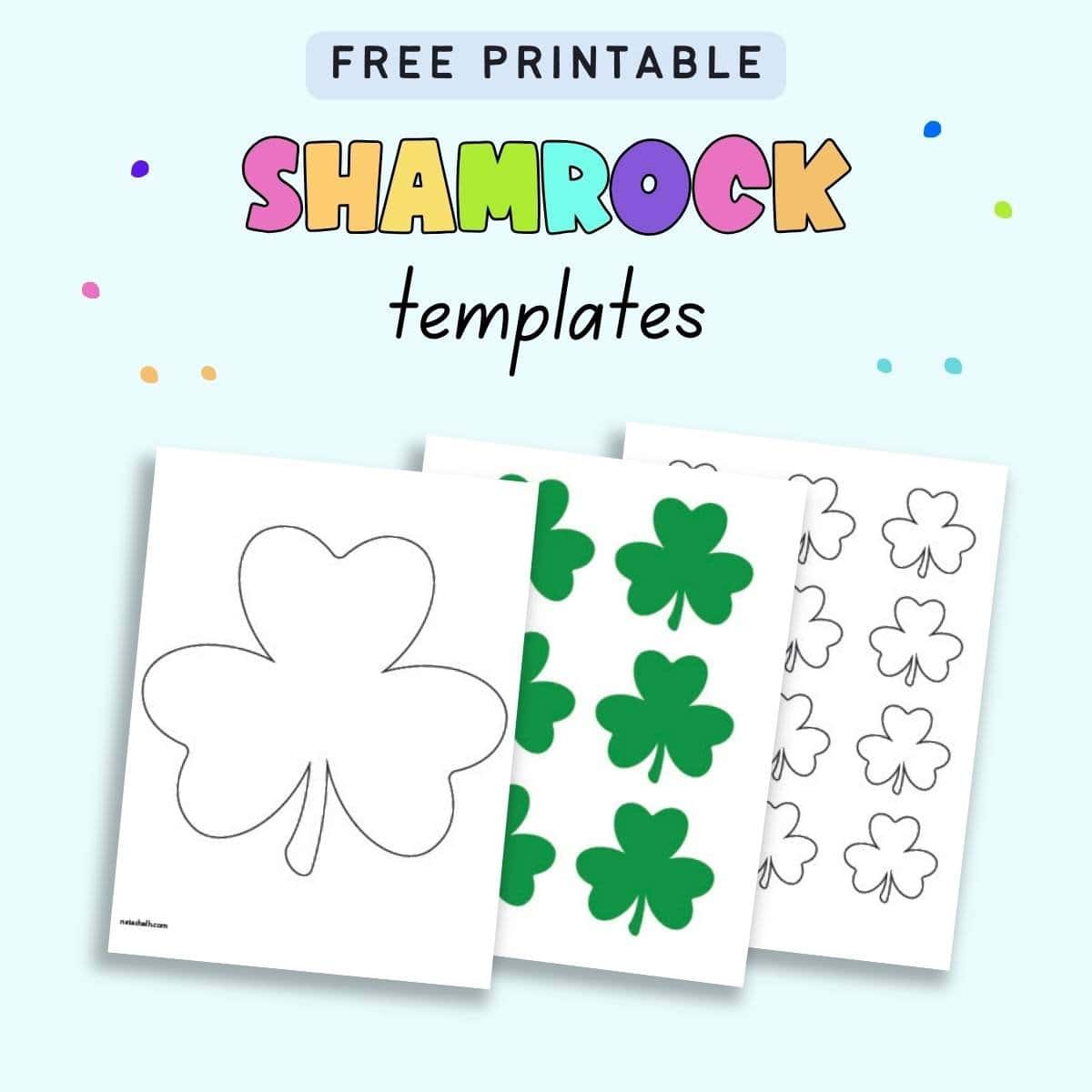 Free Printable Shamrock Patterns Free Printable Shamrock Patterns