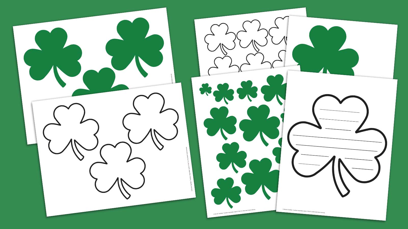 shamrock clover template