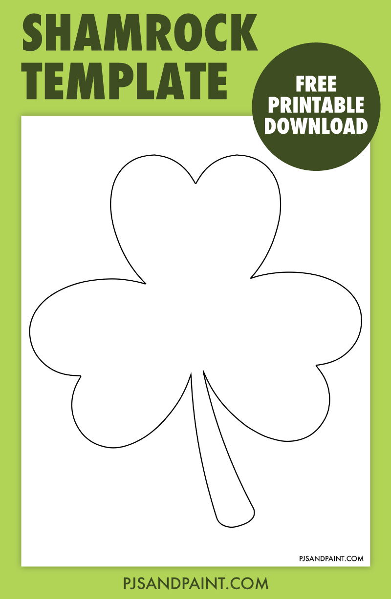 free printable small shamrock template