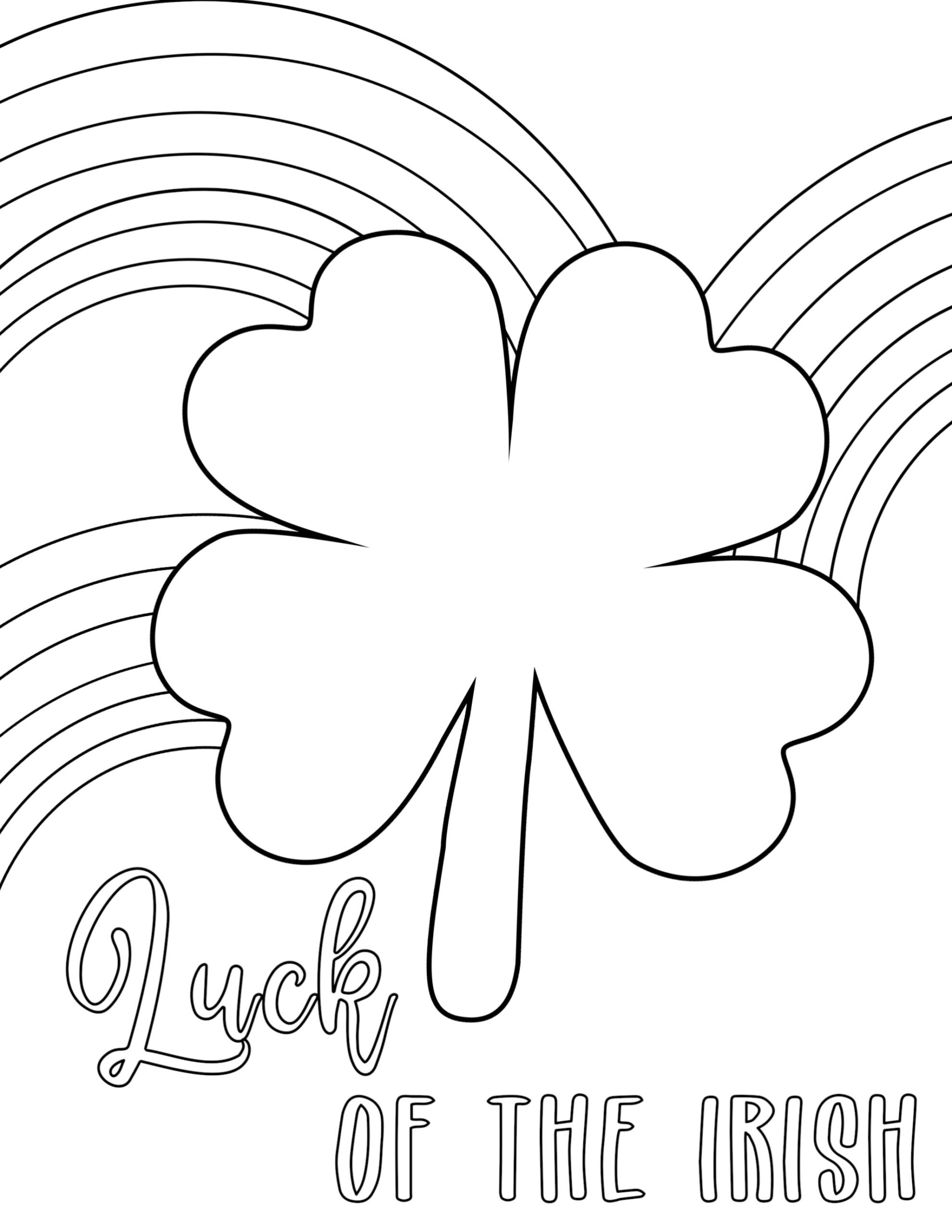 free printable shamrock coloring pages free printable shamrock coloring pages