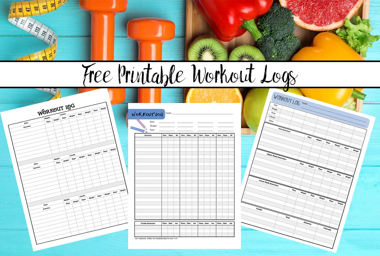 Free Printable Workout Logs