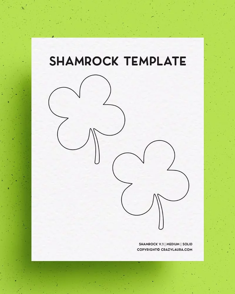 Free Shamrock Template