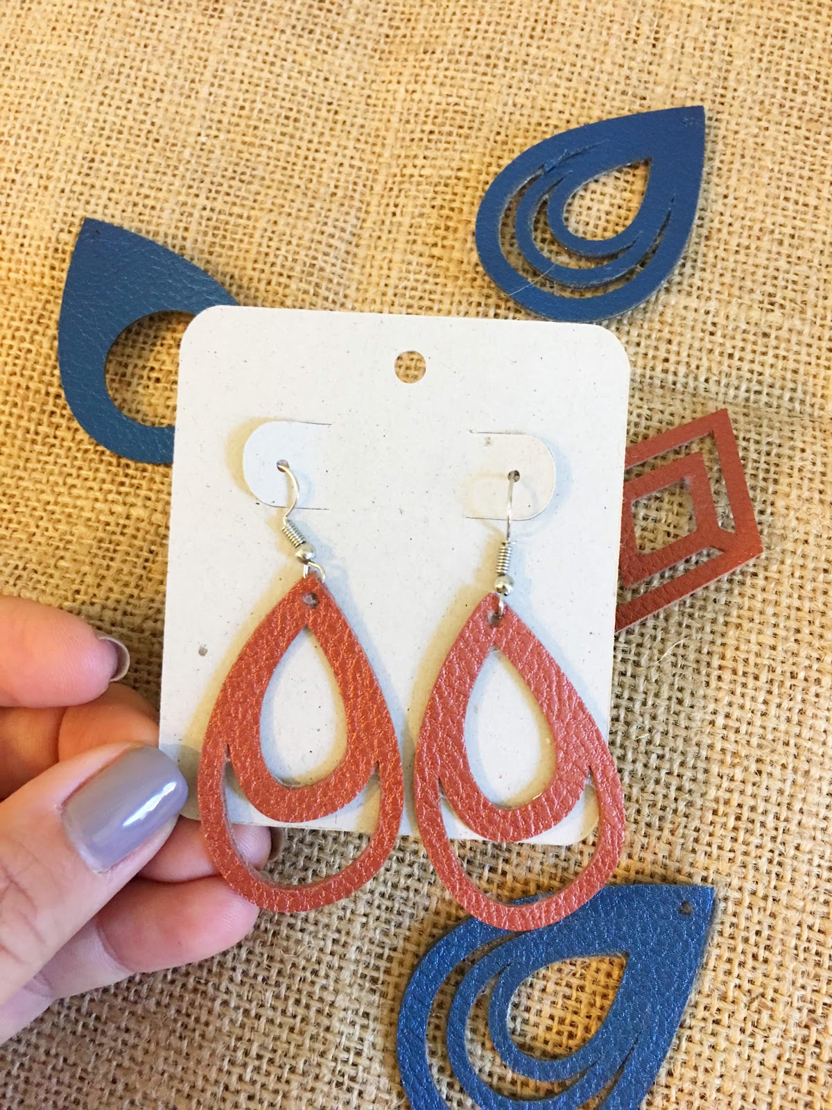 Free Silhouette Earring Card Templates