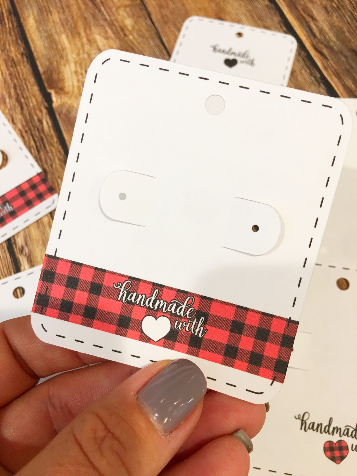 Free Silhouette Earring Card Templates