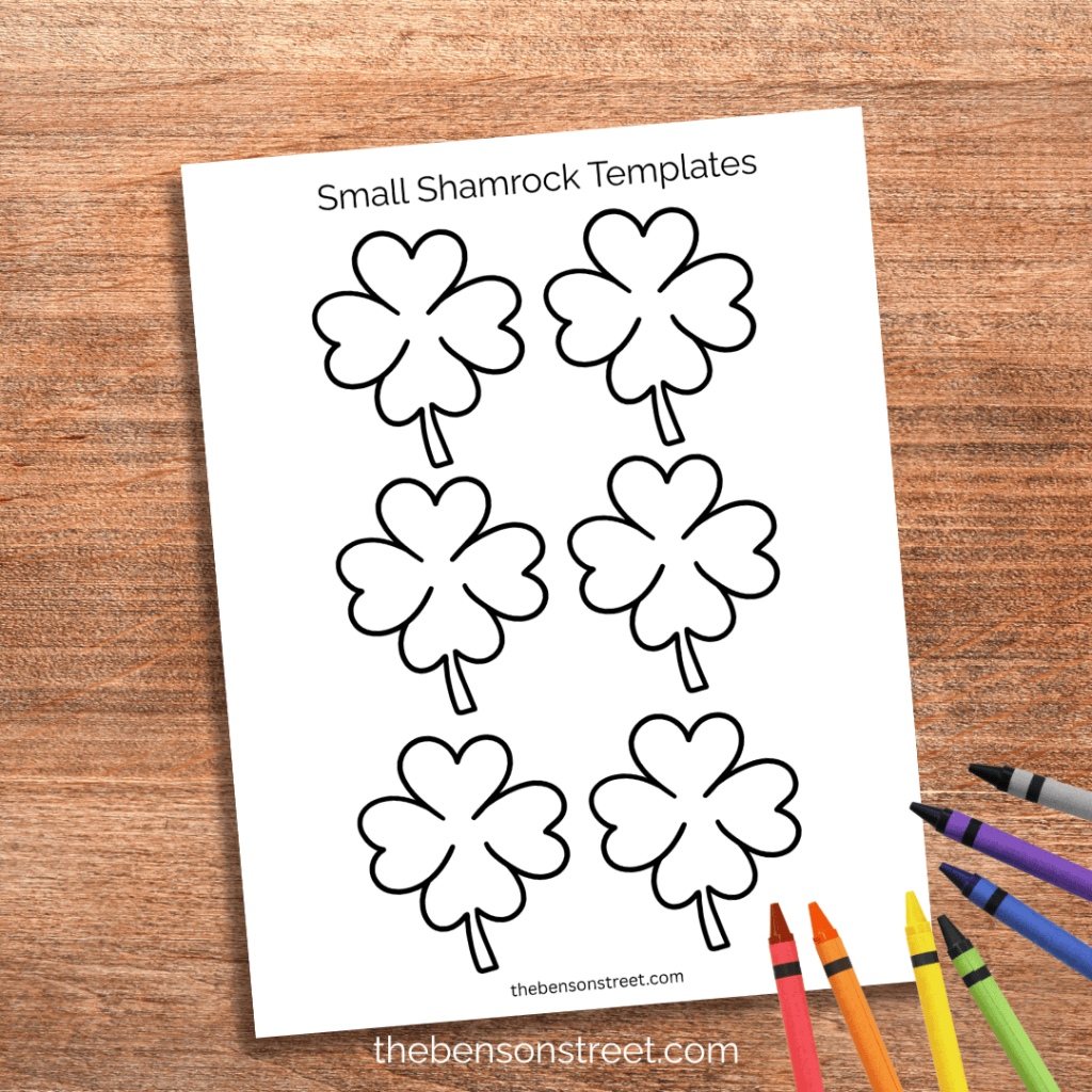 Free Small Shamrock Template Printable